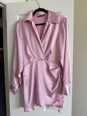 Spring pink dress